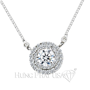 18K White Gold Diamond Necklace Setting N0818