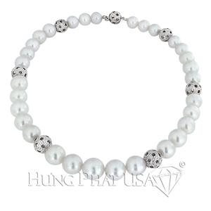 Pearl & Diamond Necklace N43650