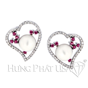 Pearl & Diamond Earrings E0373