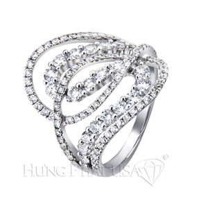 18K White Gold Diamond Ring R92781