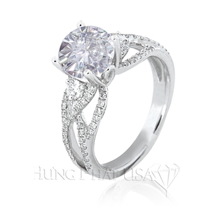 Diamond Engagement Ring Setting Style R90387A