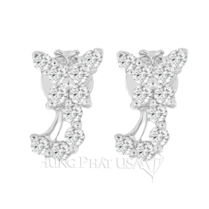 Diamond Hoop Earrings E0012